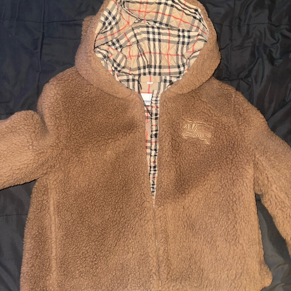 Burberry Brown Fleece Hoodie